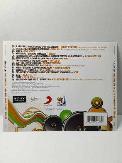 AMM25 LISTEN UP! THE OFFICIAL 2010 FIFA WORLD CUP™ALBUM SIGN OF A VICTORY WAKA WAKA 2010 SINGAPORE ENGLISH CD FCP122