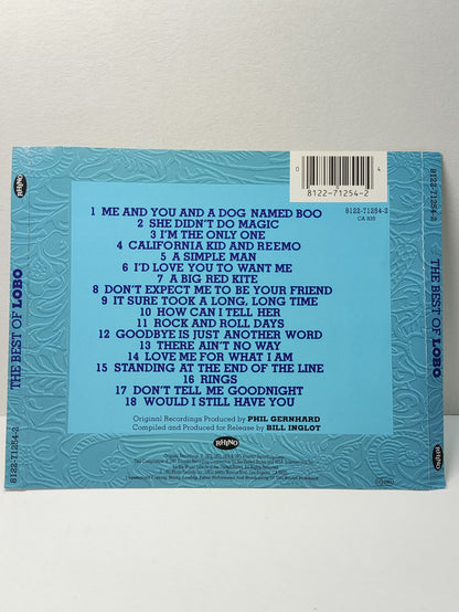 AMM25 THE BEST OF LOBO ME AND YOU AND A DOG NAMED BOO SHE DIDN'T DO MAGIC 1993 USA ENGLISH CD FCP124