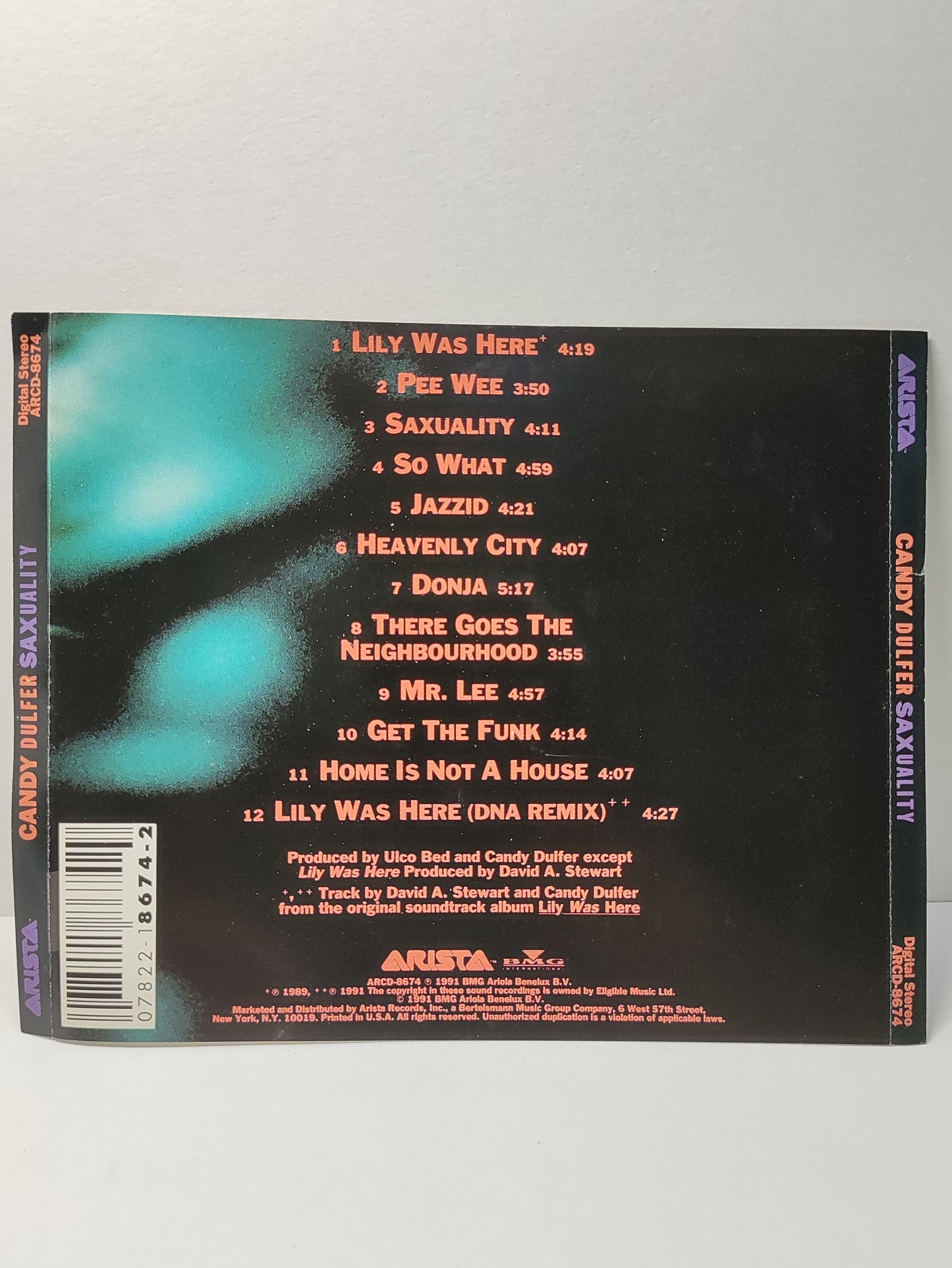 AMM25 CANDY DULFER SAXUALITY MUSIC LILY WAS HERE SO WHAT HEAVENLY CITY 1991 USA ENGLISH CD FCP127