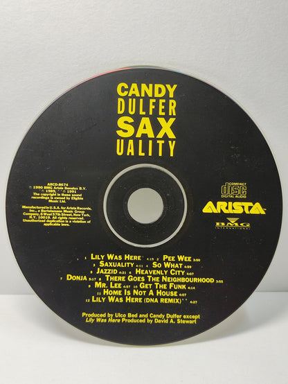 AMM25 CANDY DULFER SAXUALITY MUSIC LILY WAS HERE SO WHAT HEAVENLY CITY 1991 USA ENGLISH CD FCP127