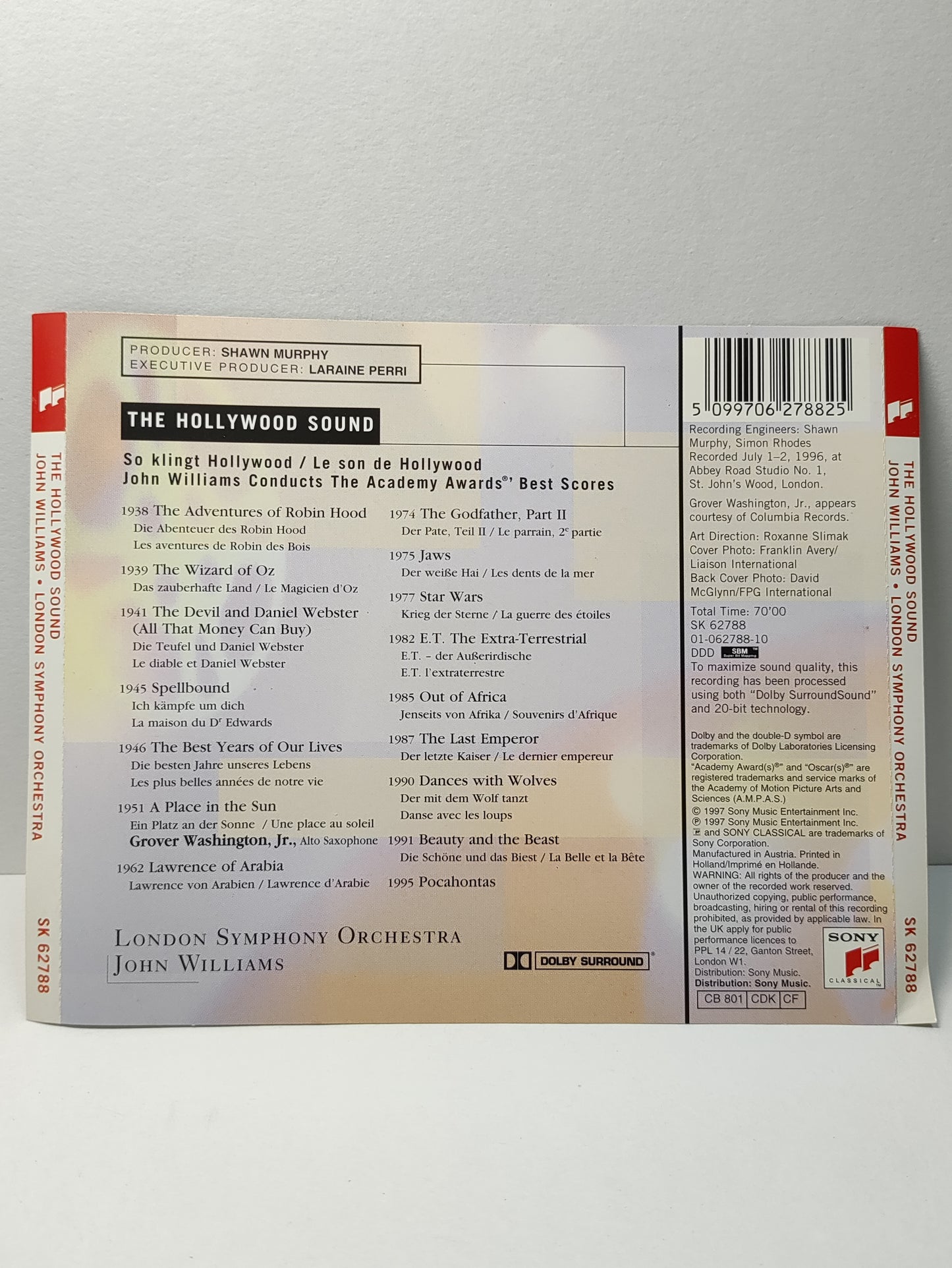 AMM25 THE HOLLYWOOD SOUND LONDON SYMPHONY ORCHESTRA JOHN WILLIAMS 1997 AUSTRIA ENGLISH CD FCP128