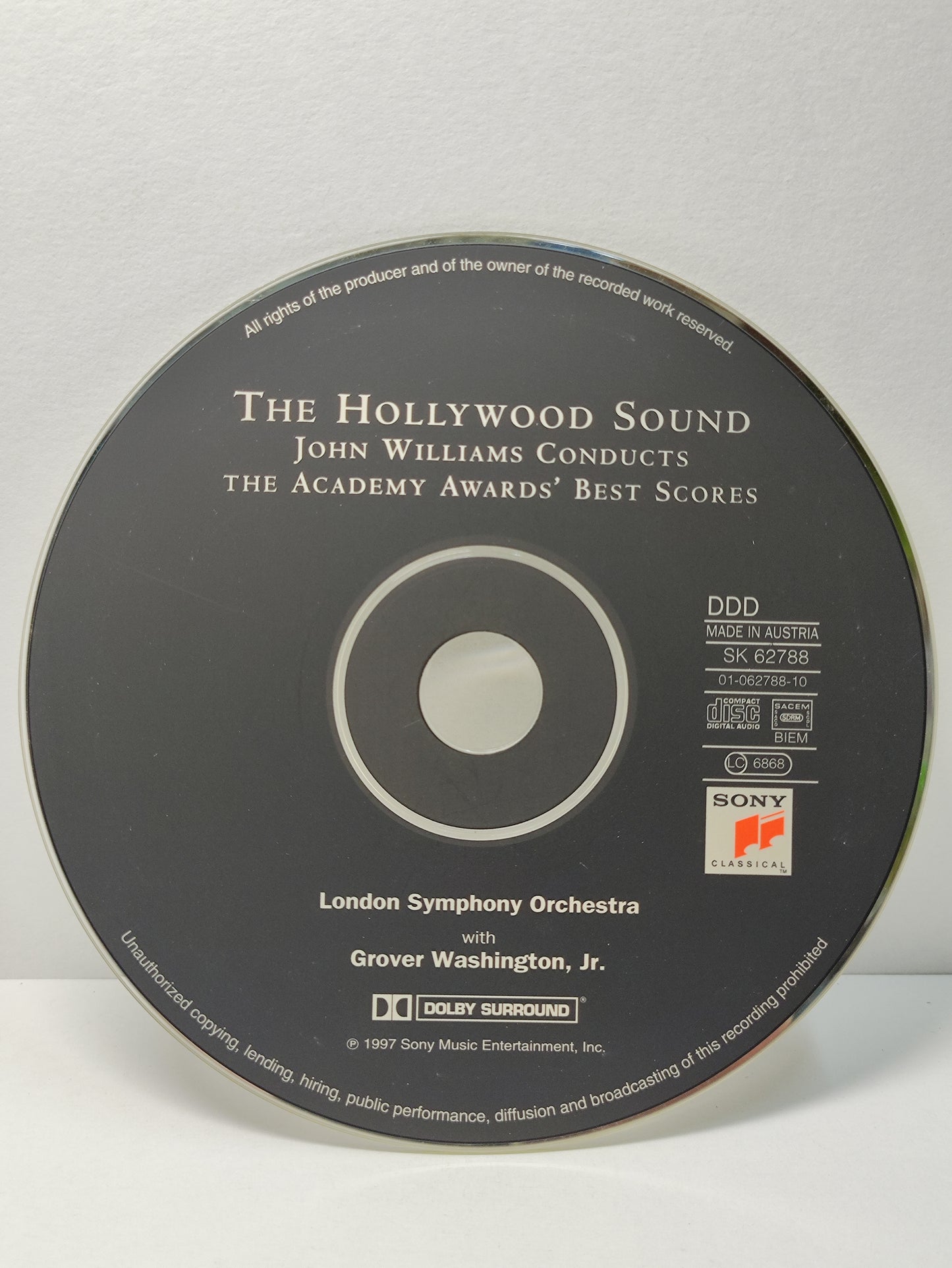 AMM25 THE HOLLYWOOD SOUND LONDON SYMPHONY ORCHESTRA JOHN WILLIAMS 1997 AUSTRIA ENGLISH CD FCP128