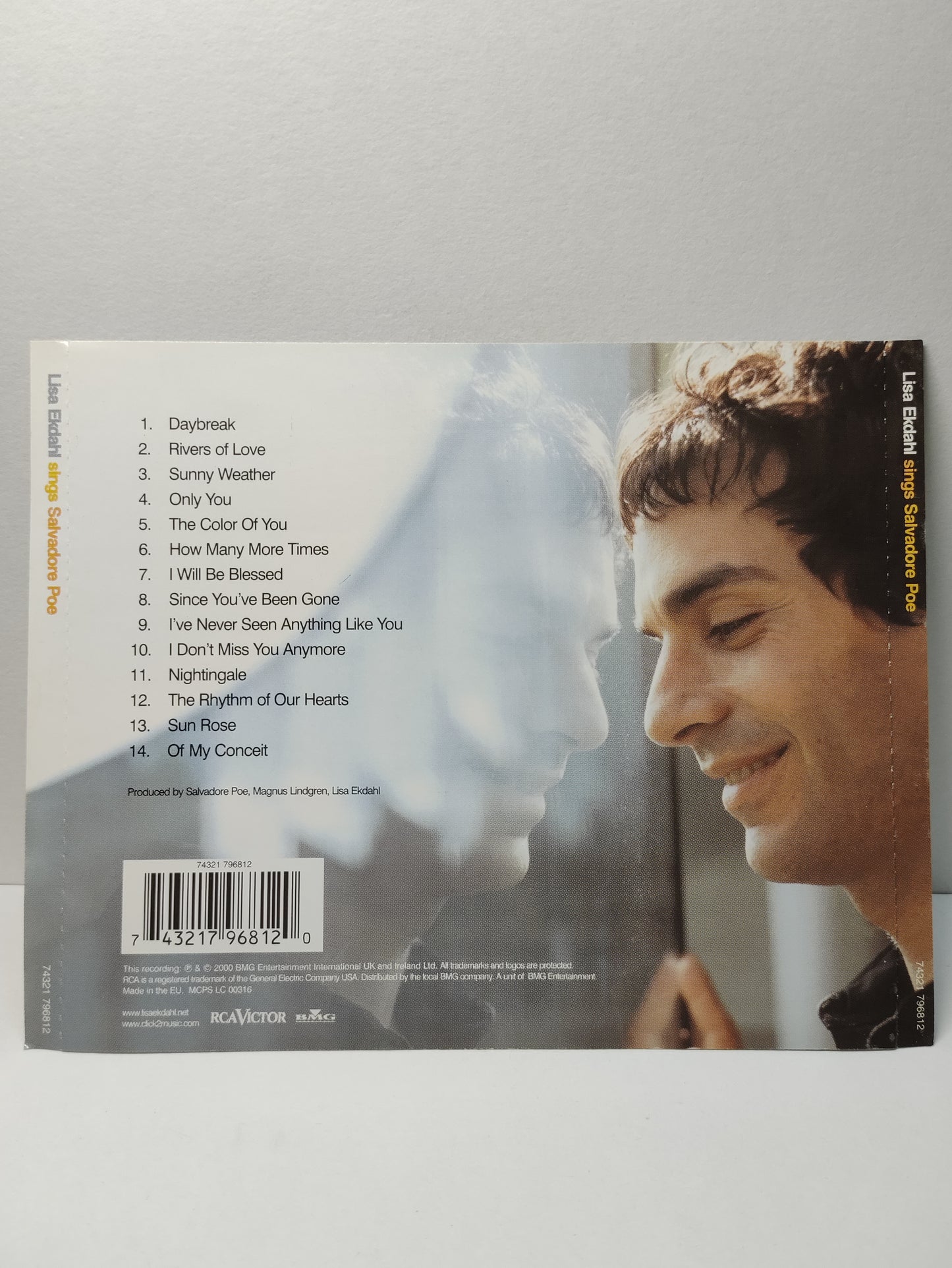AMM25 LISA EKDAHL SINGS SALVADORE POE DAYBREAK RIVERS OF LOVE ONLY YOU 2000 EU ENGLISH CD FCP130