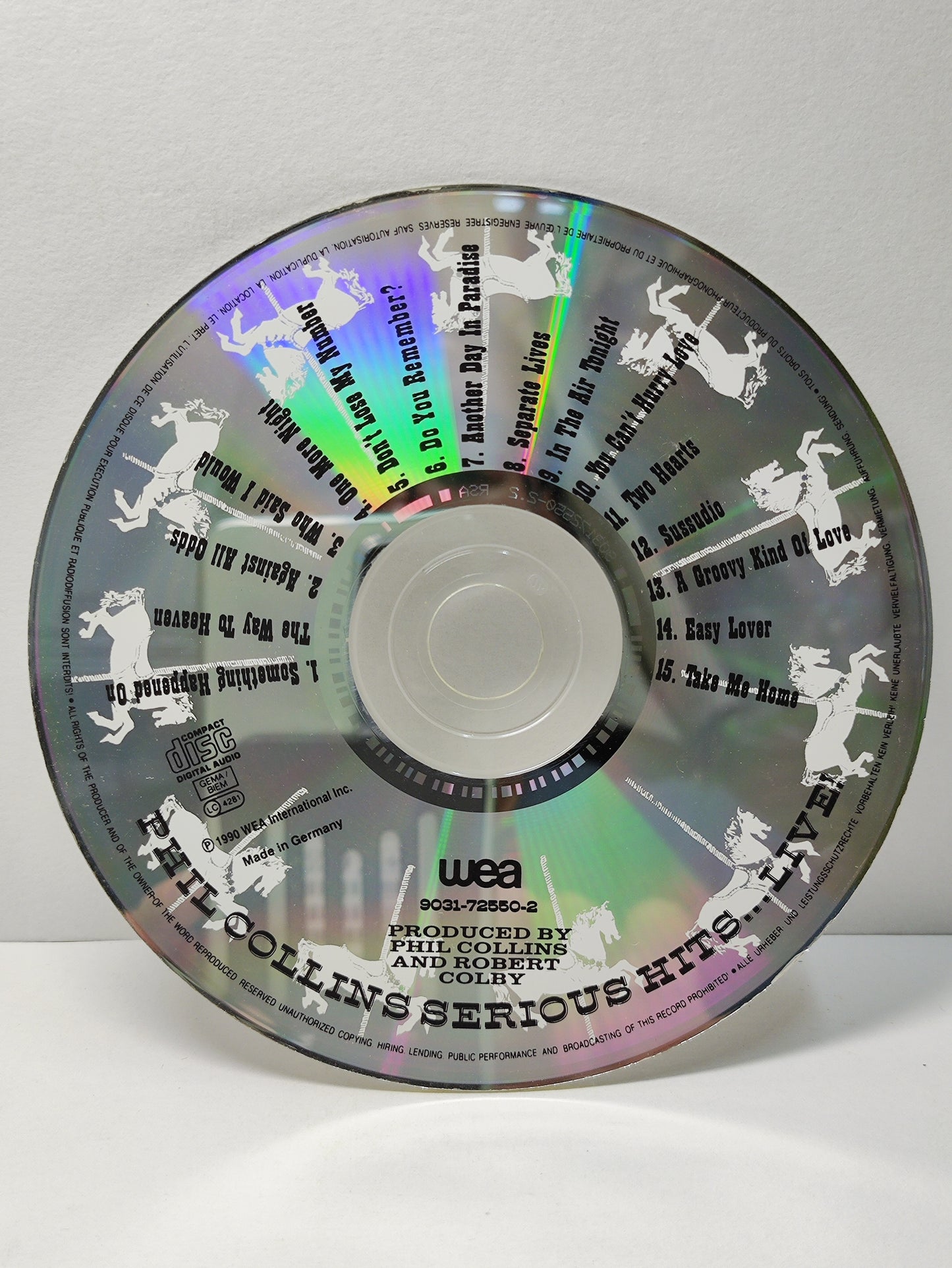 AMM25 PHIL COLLINS SERIOUS HITS ... LIVE! ONE MORE NIGHT DON’T LOSE MY NUMBER 1990 GERMANY ENGLISH CD FCP135