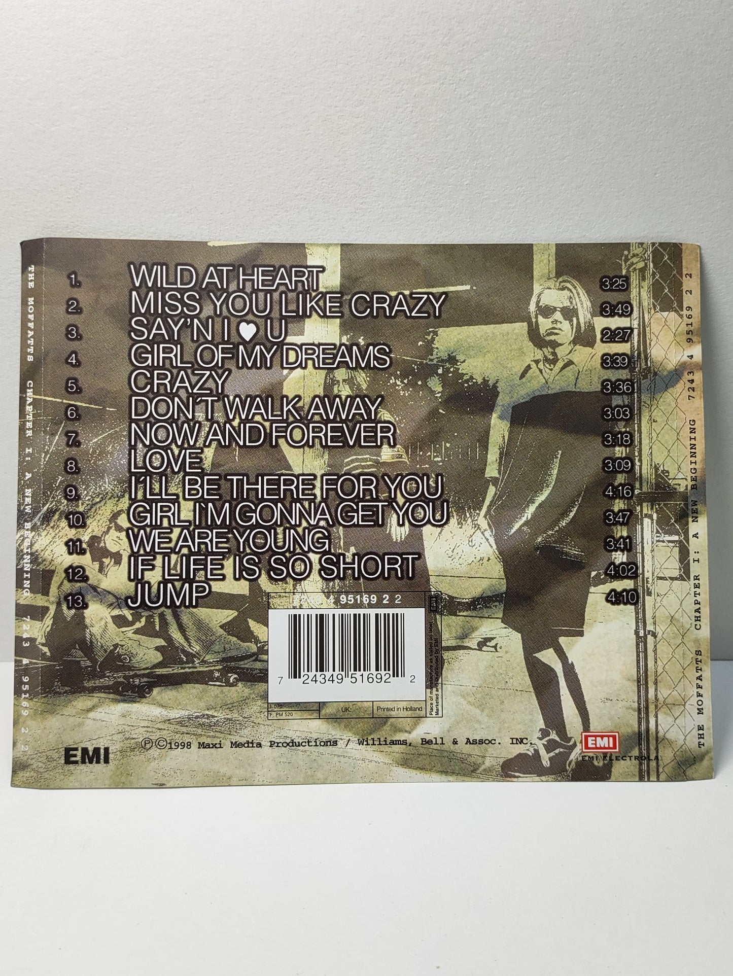 AMM25 THE MOFFATTS CHAPTER I: A NEW BEGINNING WILD AT HEART MISS YOU LIKE CRAZY 1998 HOLLAND ENGLISH CD FCP136