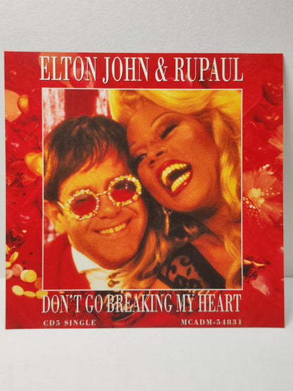AMM25 ELTON JOHN & RUPAUL DON'T GO BREAKING MY HEART 1994 USA ENGLISH CD FCP137