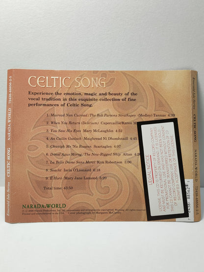AMM25 CELTIC SONG NARADA WORLD WHEN YOU RETURN YOU SAW HIS EYES 2000 USA ENGLISH CD FCP138