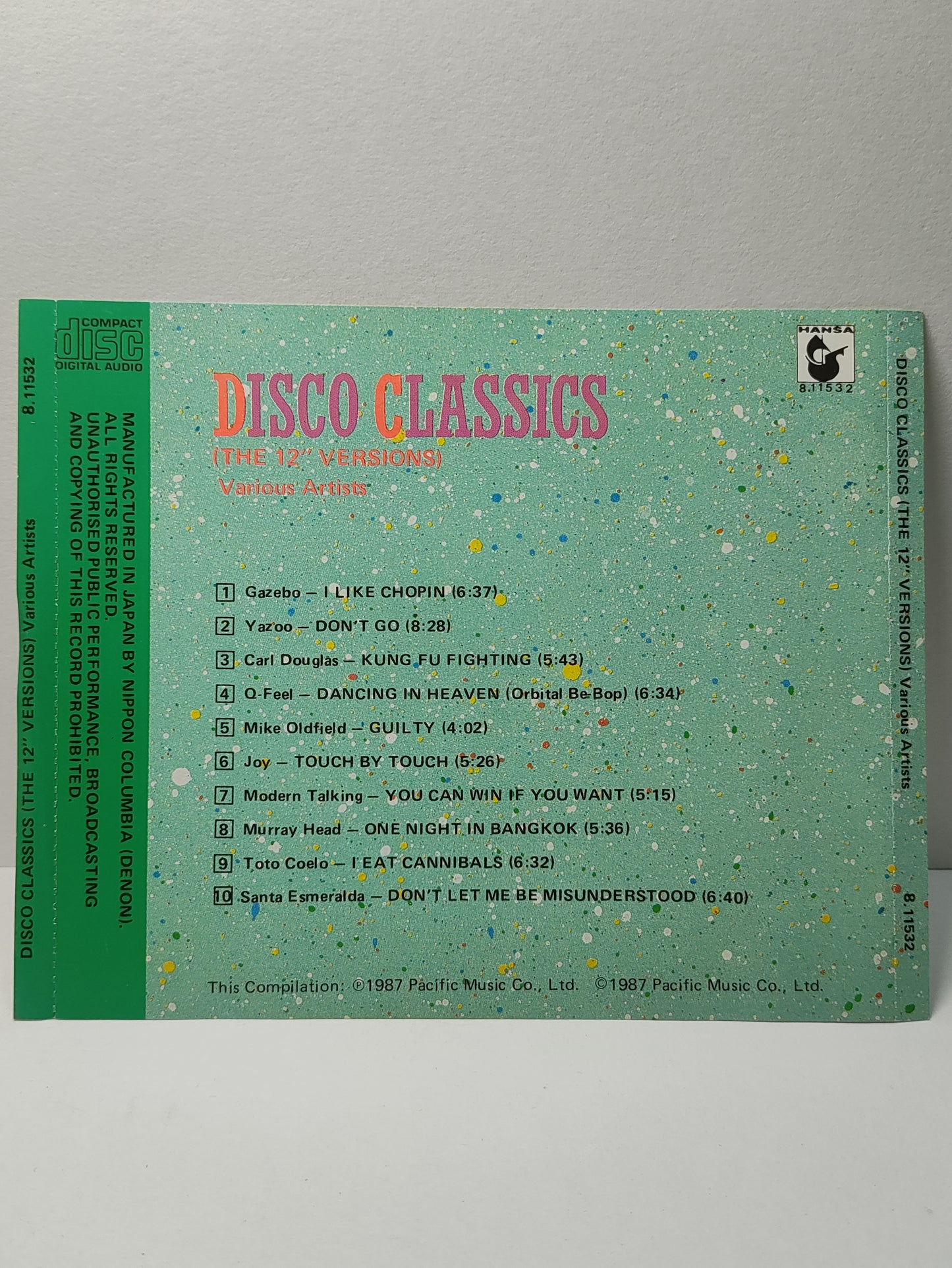 AMM25 DISCO CLASSICS (THE 12" VERSIONS) I LIKE CHOPIN DON’T GO KUNG FU FIGHTING 1987 JAPAN ENGLISH CD FCP142