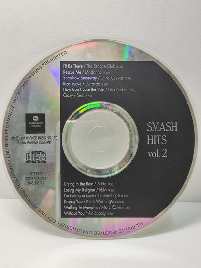 AMM25 SMASH HITS VOL. 2 TOMMY PAGE A-HA SEAL AIR SUPPLY MADONNA 1991 HONG KONG ENGLISH CD FCP148
