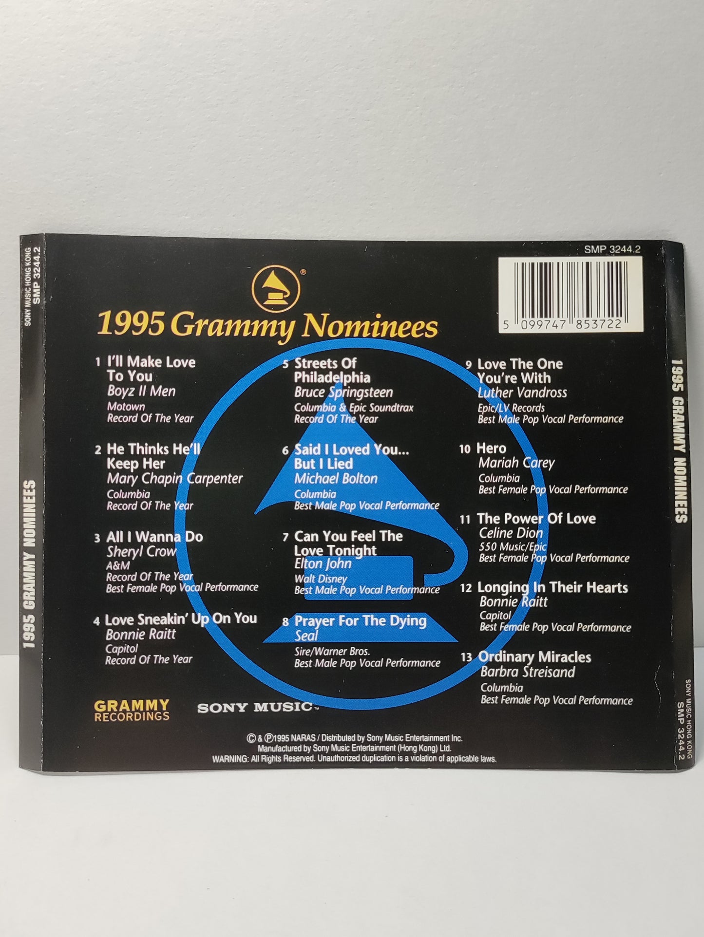 AMM25 1995 GRAMMY NOMINEES BOYZ II MEN MICHAEL BOLTON MARIAH CAREY CELINE DION HONG KONG ENGLISH CD FCP150