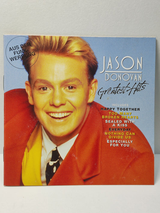 AMM25 JASON DONOVAN GREATEST HITS HAPPY TOGETHER TOO MANY BROKEN HEARTS 1991 GERMANY ENGLISH CD FCP151