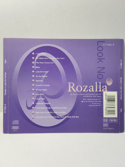 AMM25 ROZALLA LOOK NO FURTHER I LOVE MUSIC BABY 1995 SONY UK ENGLISH CD FCP155