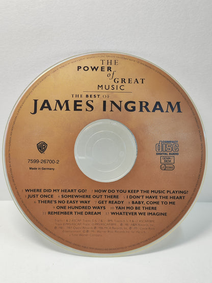 AMM25 THE BEST OF JAMES INGRAM THE POWER of GREAT MUSIC JUST ONCE BABY, COME TO ME 1991 GERMANY ENGLISH CD FCP159