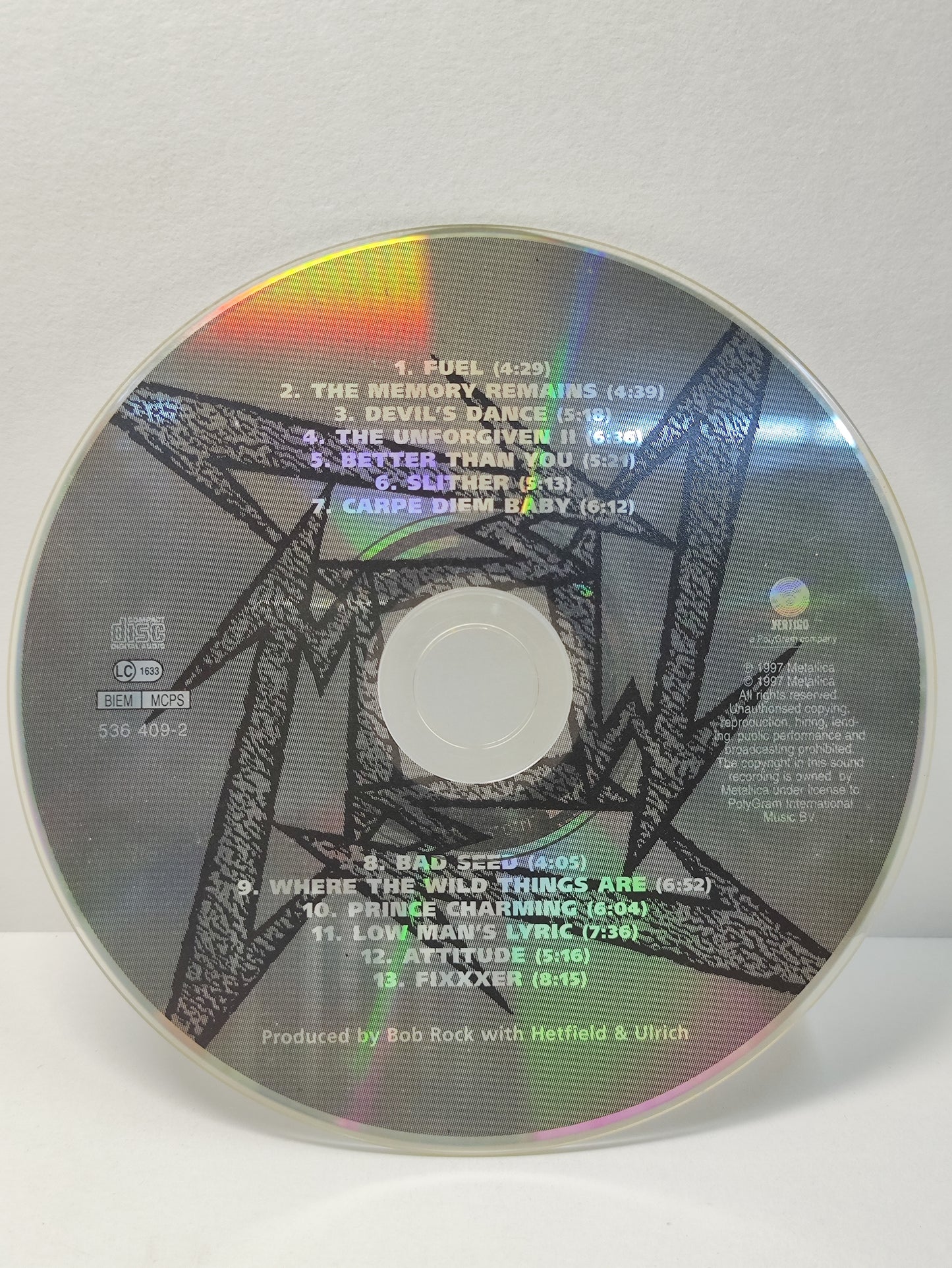 AMM25 METALLICA RELOAD FUEL THE MEMORY REMAINS DEVIL'S DANCE 1997 POLYGRAM NETHERLANDS ENGLISH CD FCP163