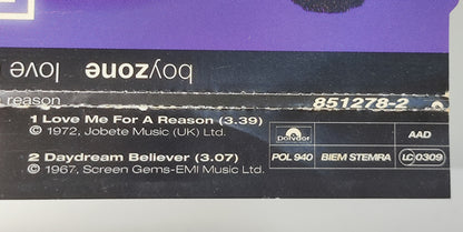 AMM25 BOYZONE LOVE ME FOR A REASON DAYDREAM BELIEVER 1994 IRELAND ENGLISH CD FCP170
