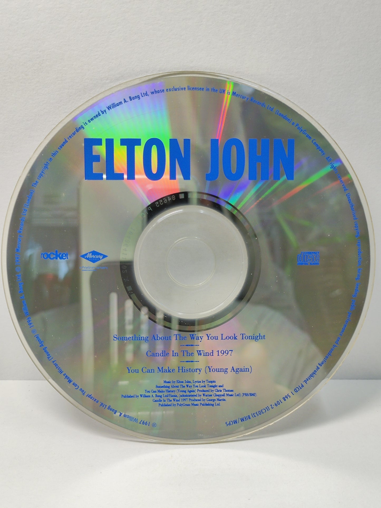 AMM25 ELTON JOHN SOMETHING ABOUT THE WAY YOU LOOK TONIGHT 1997 UK ENGLISH CD FCP172