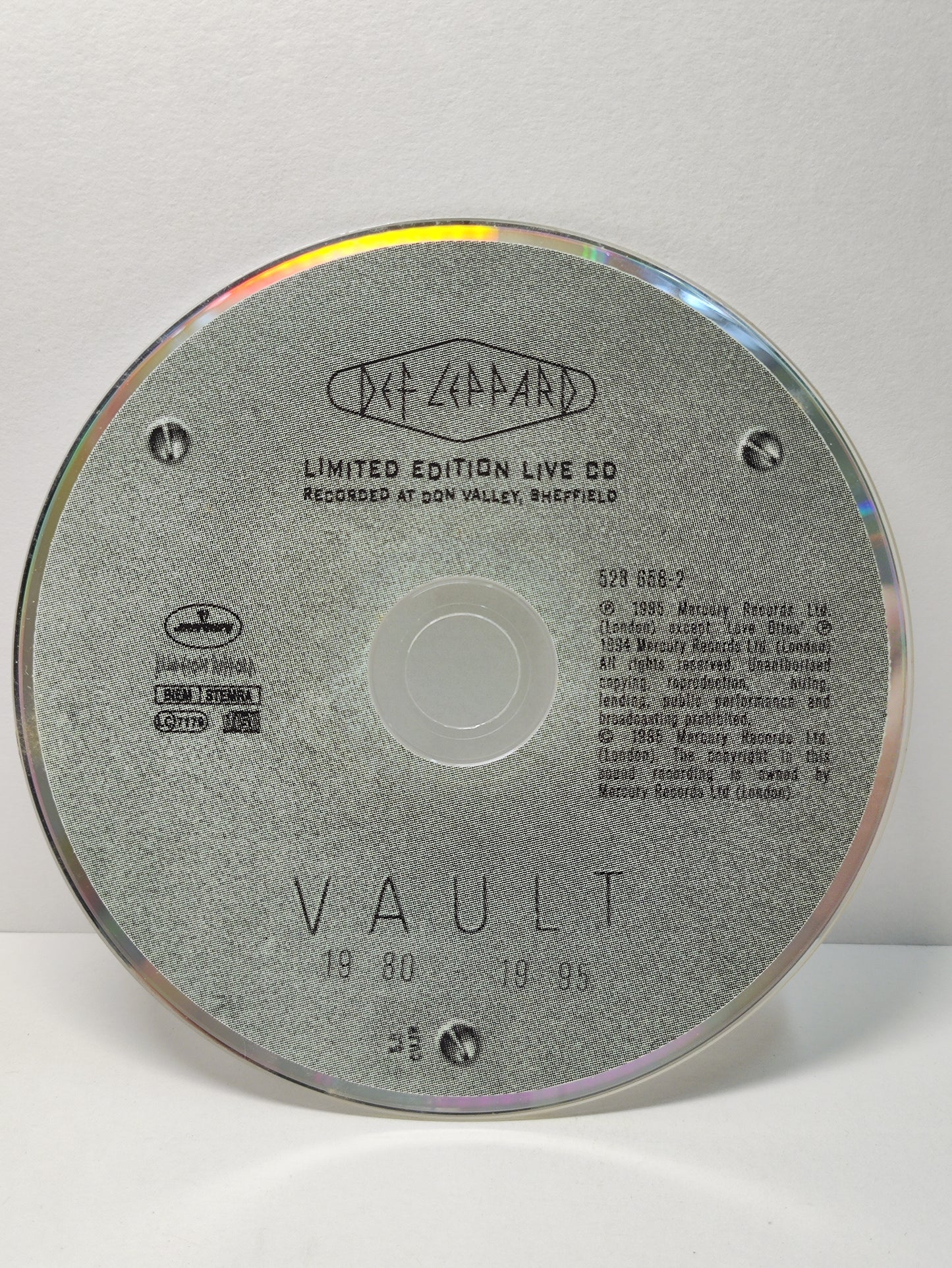 AMM25 DEF LEPPARD GREATEST HITS VAULT POUR SOME SUGAR ON ME LOVE BITES 1995 UK ENGLISH LIMITED EDITION LIVE 2x CD FCP173