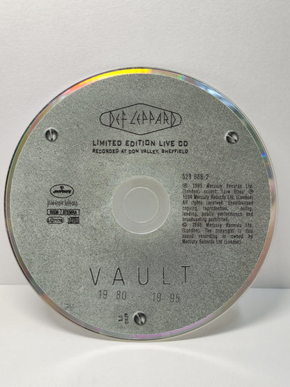 AMM25 DEF LEPPARD GREATEST HITS VAULT POUR SOME SUGAR ON ME LOVE BITES 1995 UK ENGLISH LIMITED EDITION LIVE 2x CD FCP173