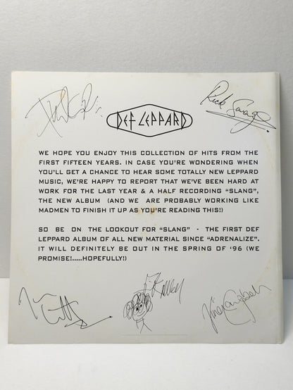 AMM25 DEF LEPPARD GREATEST HITS VAULT POUR SOME SUGAR ON ME LOVE BITES 1995 UK ENGLISH LIMITED EDITION LIVE 2x CD FCP173