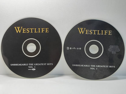 AMM25 WESTLIFE THE GREATEST HITS UNBREAKABLE VOL.1 FLYING WITHOUT WINGS 2002 UK & IRELAND ENGLISH 2x CD FCP182