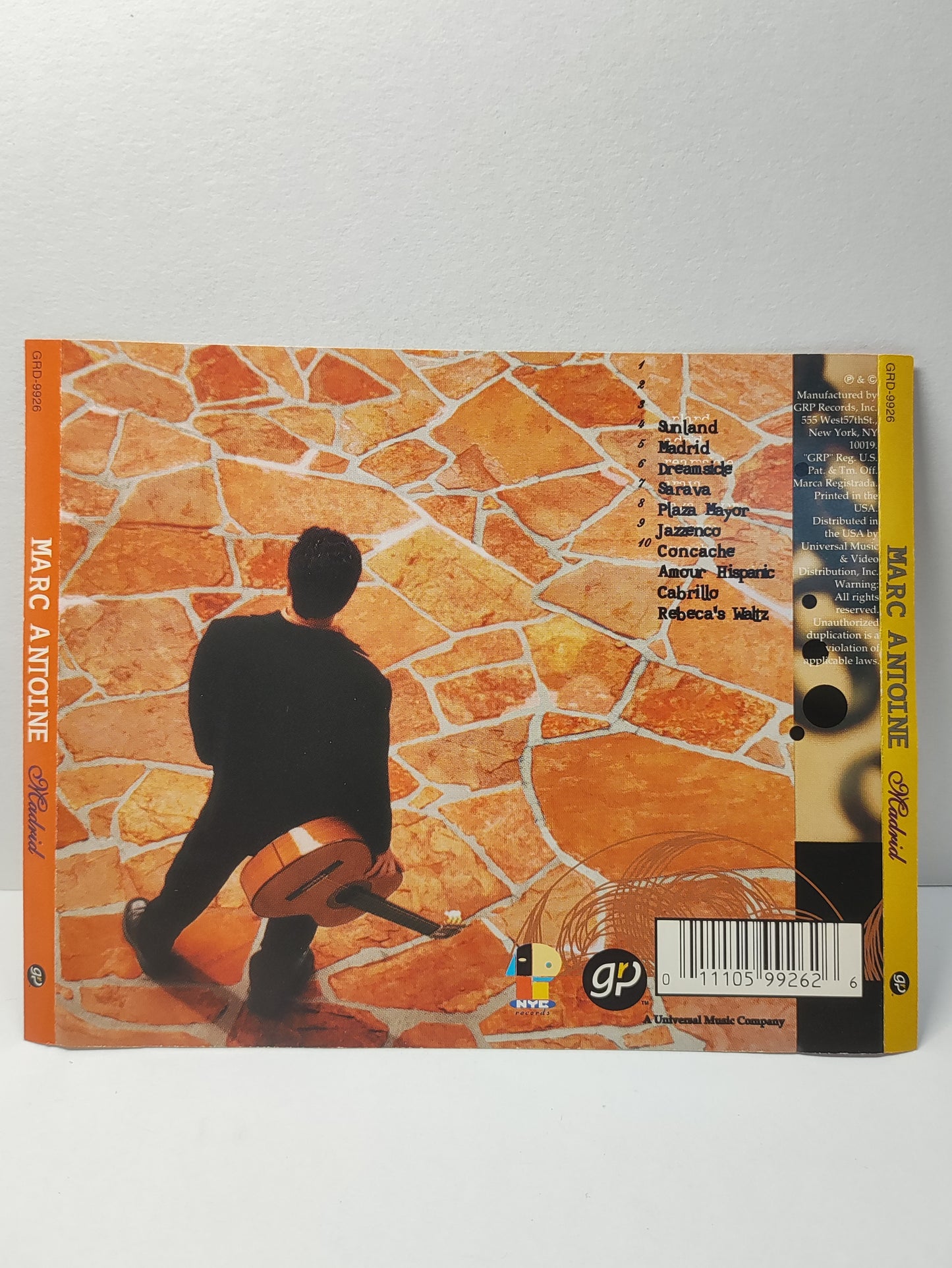 AMM25 MARC ANTOINE MADRID SUNLAND SARAVA 1998 USA ENGLISH CD FCP187