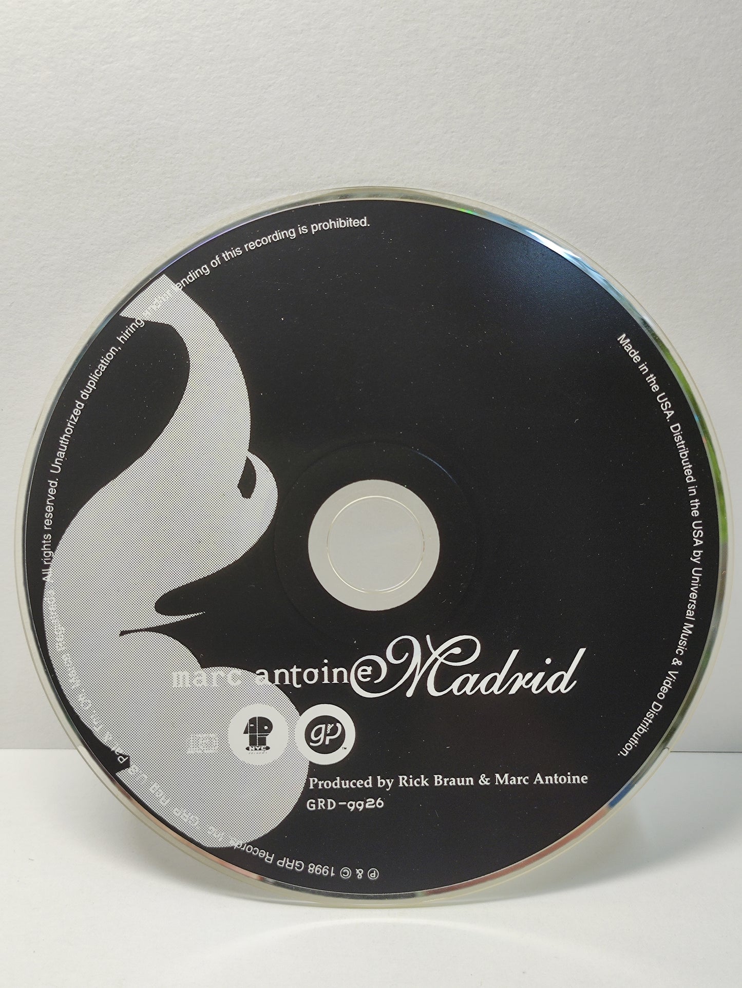 AMM25 MARC ANTOINE MADRID SUNLAND SARAVA 1998 USA ENGLISH CD FCP187