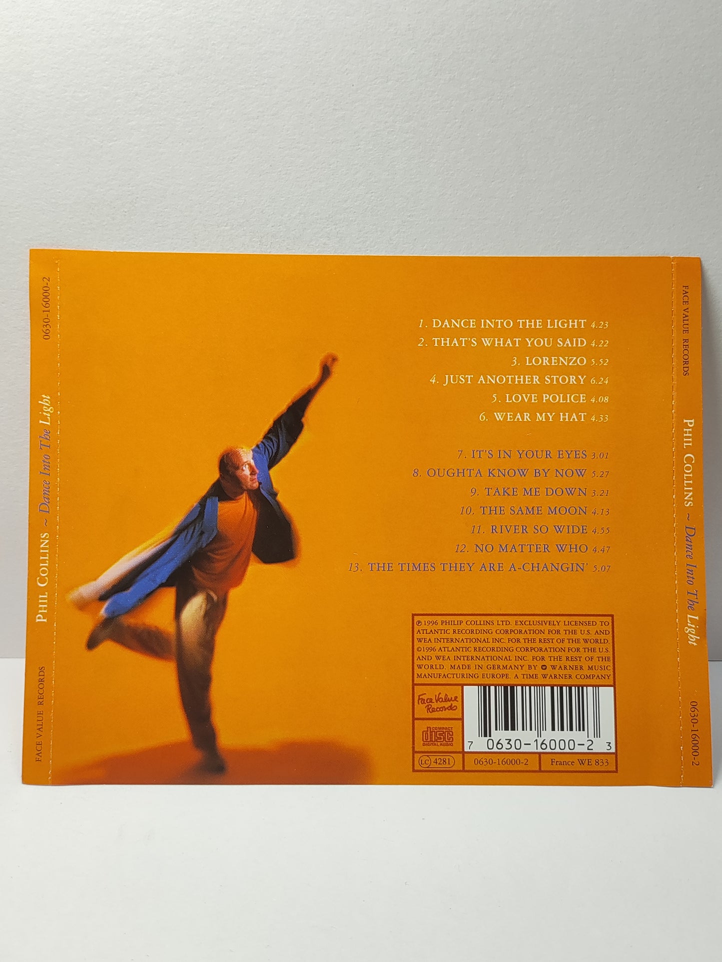 AMM25 PHIL COLLINS DANCE INTO THE LIGHT THAT'S WHAT YOU SAID 1996 FRANCE ENGLISH CD FCP191
