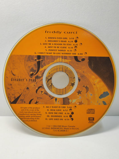 AMM25 FREDDY CURCI BROWN EYED GIRL DREAMER'S ROAD 1994 CANADA (UK) ENGLISH CD FCP197