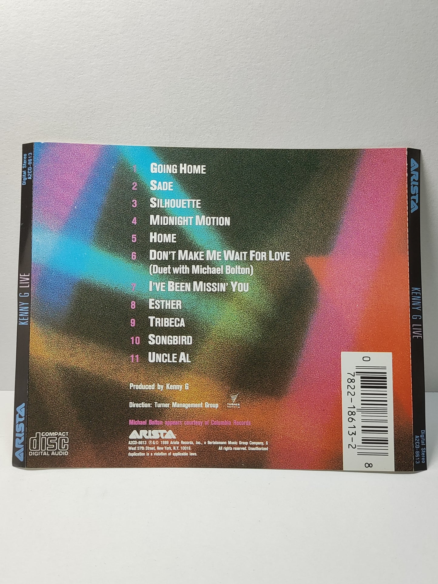AMM25 KENNY G LIVE GOING HOME SADE SILHOUETTE HOME 1989 USA ENGLISH CD FCP201