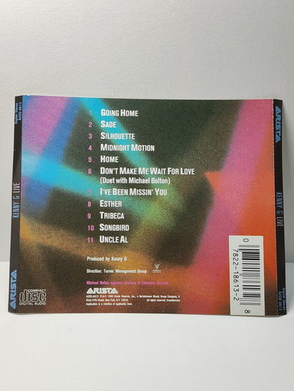 AMM25 KENNY G LIVE GOING HOME SADE SILHOUETTE HOME 1989 USA ENGLISH CD FCP201