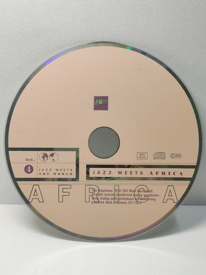 AMM25 JAZZ MEETS AFRICA GEORGE GRUNTZ JAZZ GROUP FEAT JEAN-LUC PONTY & THE BEDOUINS 1997 GERMANY ENGLISH CD FCP203