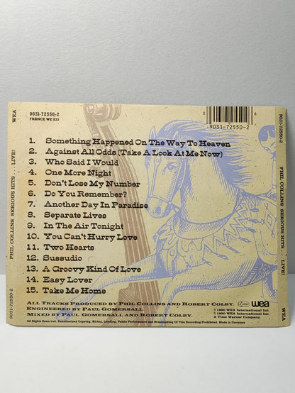 AMM25 PHIL COLLINS SERIOUS HITS... LIVE! AGAINST ALL ODDS ONE MORE NIGHT DO YOU REMEMBER 1990 GERMANY ENGLISH CD FCP204