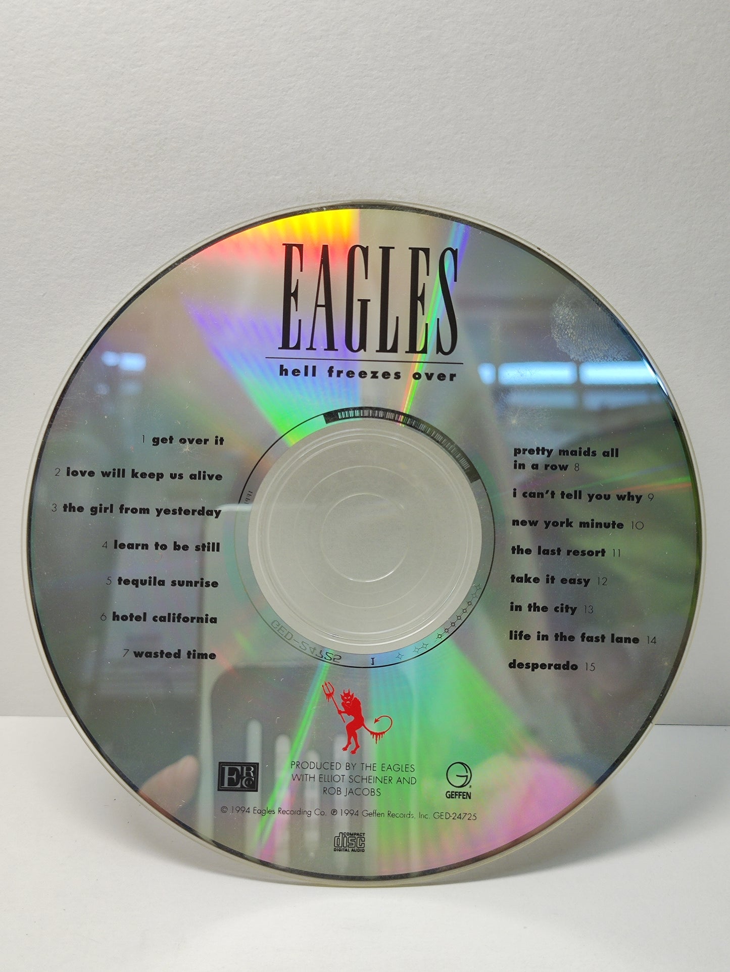 AMM25 EAGLES HELL FREEZES OVER LOVE WILL KEEP US ALIVE HOTEL CALIFORNIA I CAN’T TELL YOU WHY 1994 ENGLISH CD FCP206