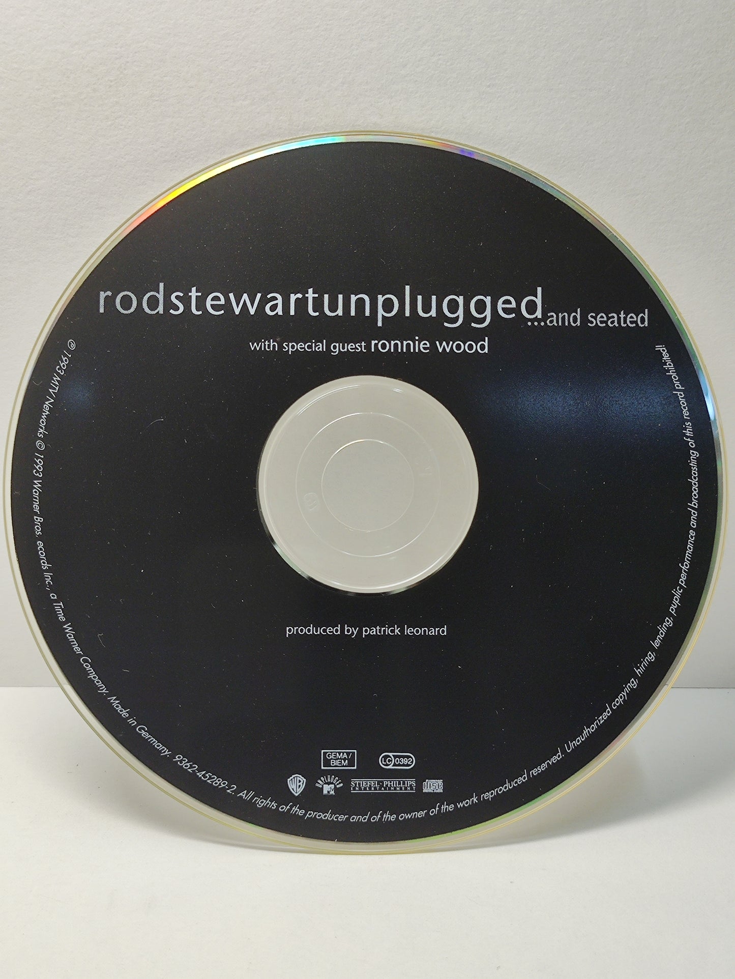 AMM25 ROD STEWART UNPLUGGED ..AND SEATED TONIGHT’S THE NIGHT HAVE I TOLD YOU LATELY 1993 GERMANY ENGLISH CD FCP209