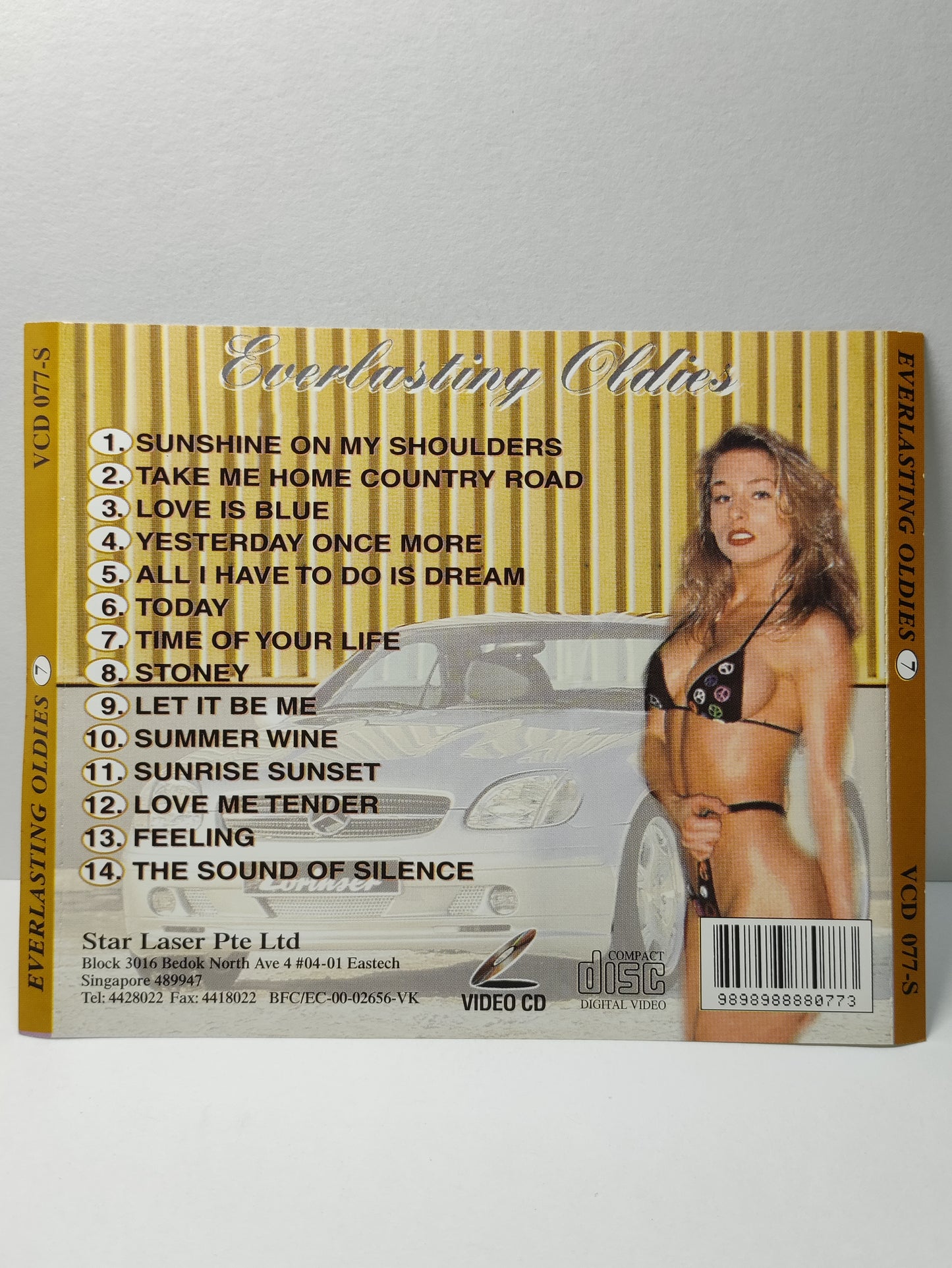 AMM25 EVERLASTING OLDIES 7 SUNSHINE ON MY SHOULDER TAKE ME HOME COUNTRY ROAD ENGLISH VIDEO CD VCD SINGAPORE FCP210