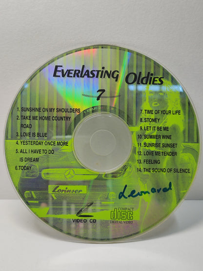 AMM25 EVERLASTING OLDIES 7 SUNSHINE ON MY SHOULDER TAKE ME HOME COUNTRY ROAD ENGLISH VIDEO CD VCD SINGAPORE FCP210