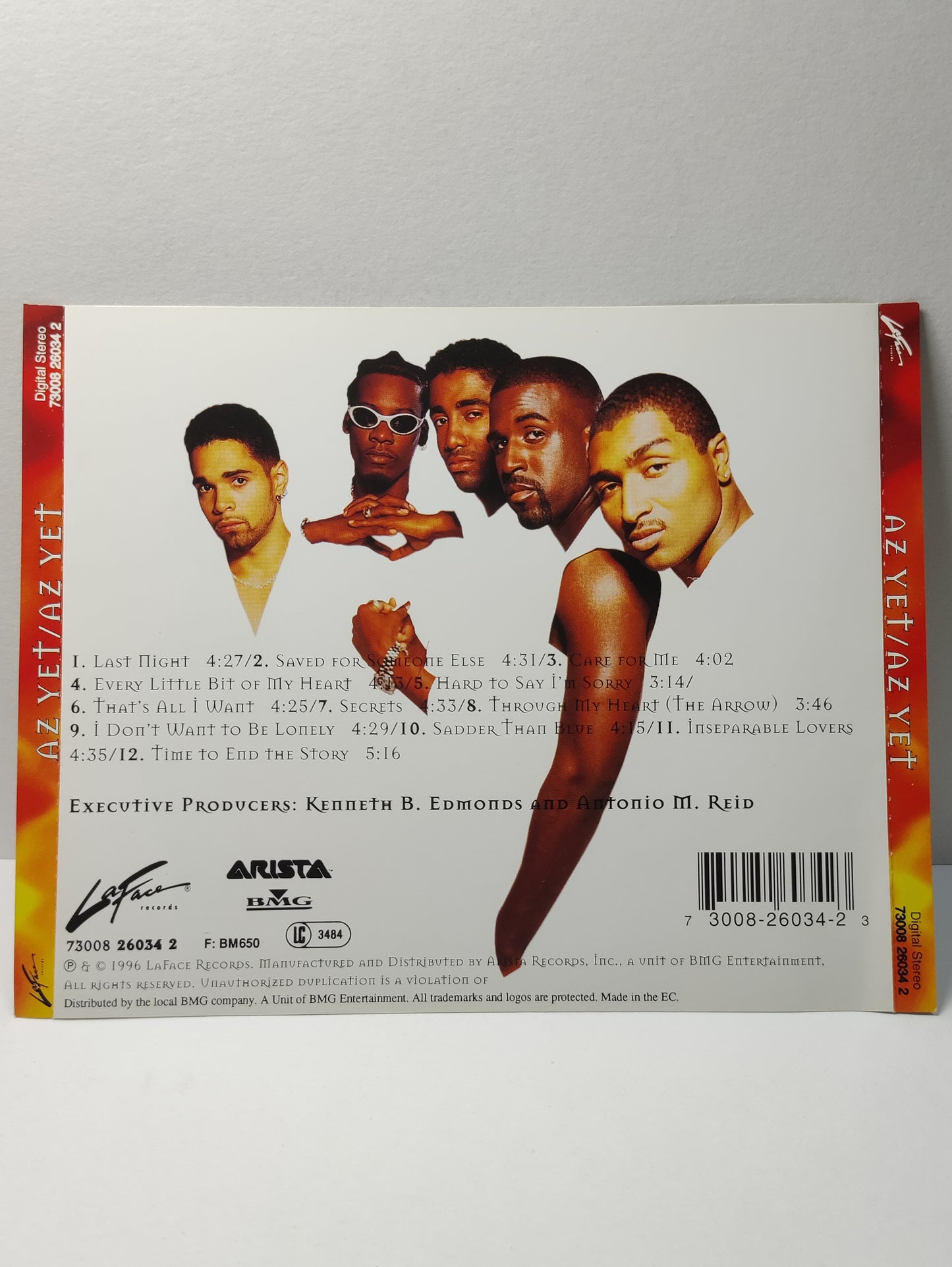 AMM25 AZ YET LAST NIGHT CARE FOR ME THAT’S ALL I WANT PROMOTION SAMPLE COPY 1996 EC ENGLISH CD FCP216
