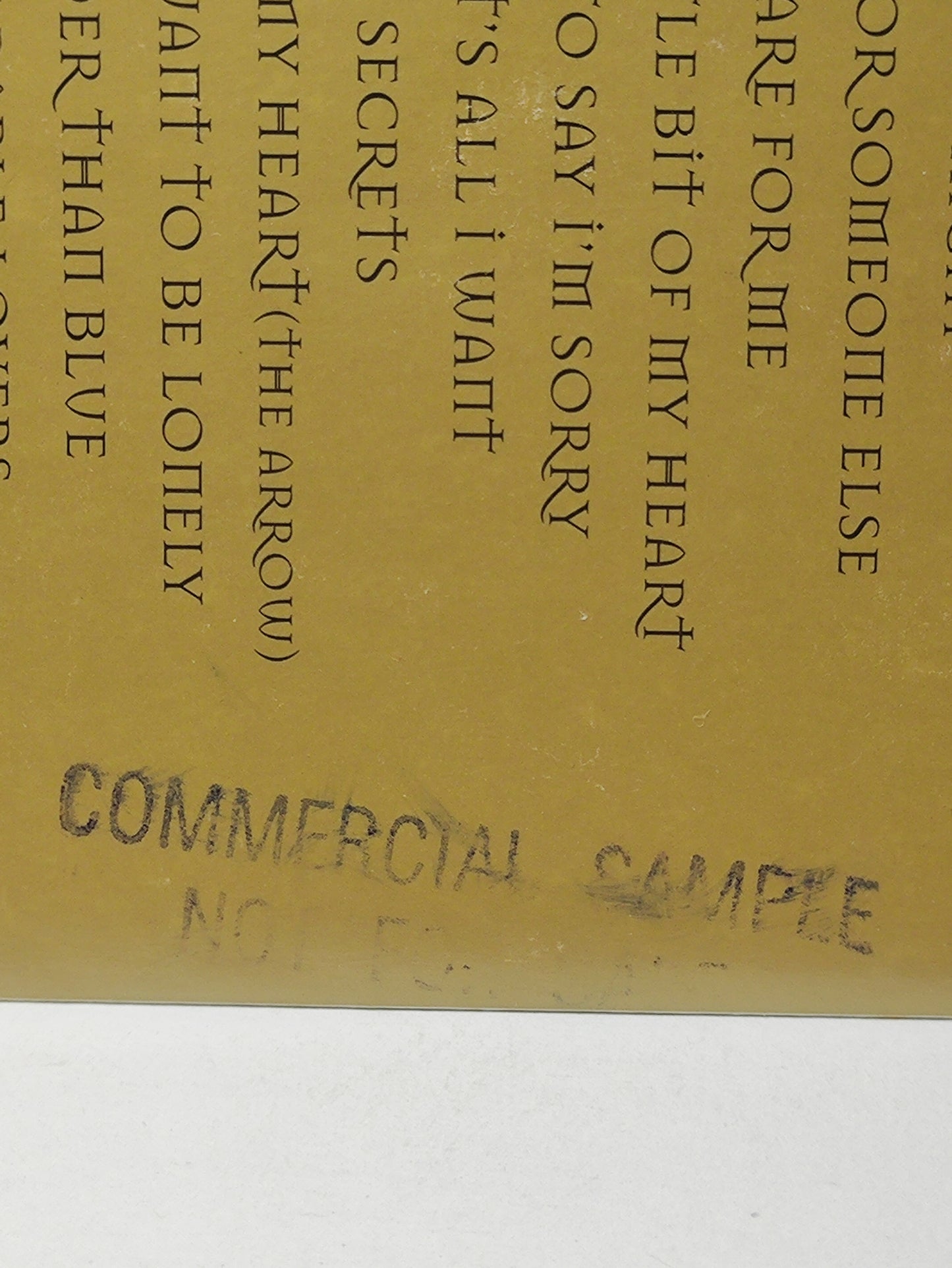 AMM25 AZ YET LAST NIGHT CARE FOR ME THAT’S ALL I WANT PROMOTION SAMPLE COPY 1996 EC ENGLISH CD FCP216
