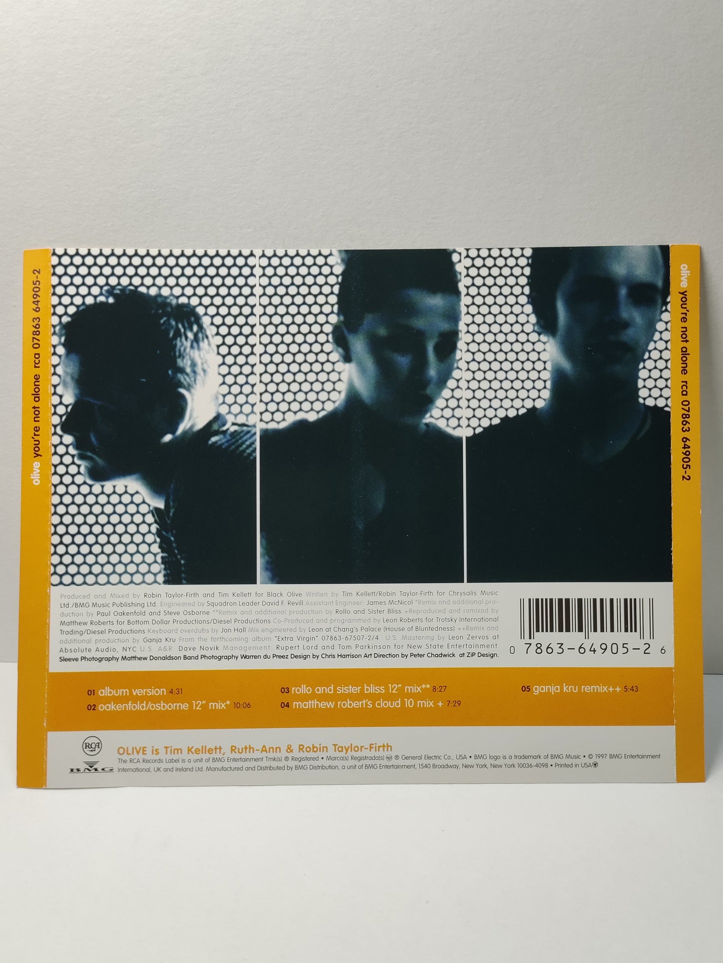 AMM25 OLIVE YOU’RE NOT ALONE TIM KELLETT RUTH ANN ROBIN TAYLOR FIRTH 1997 USA ENGLISH CD FCP219