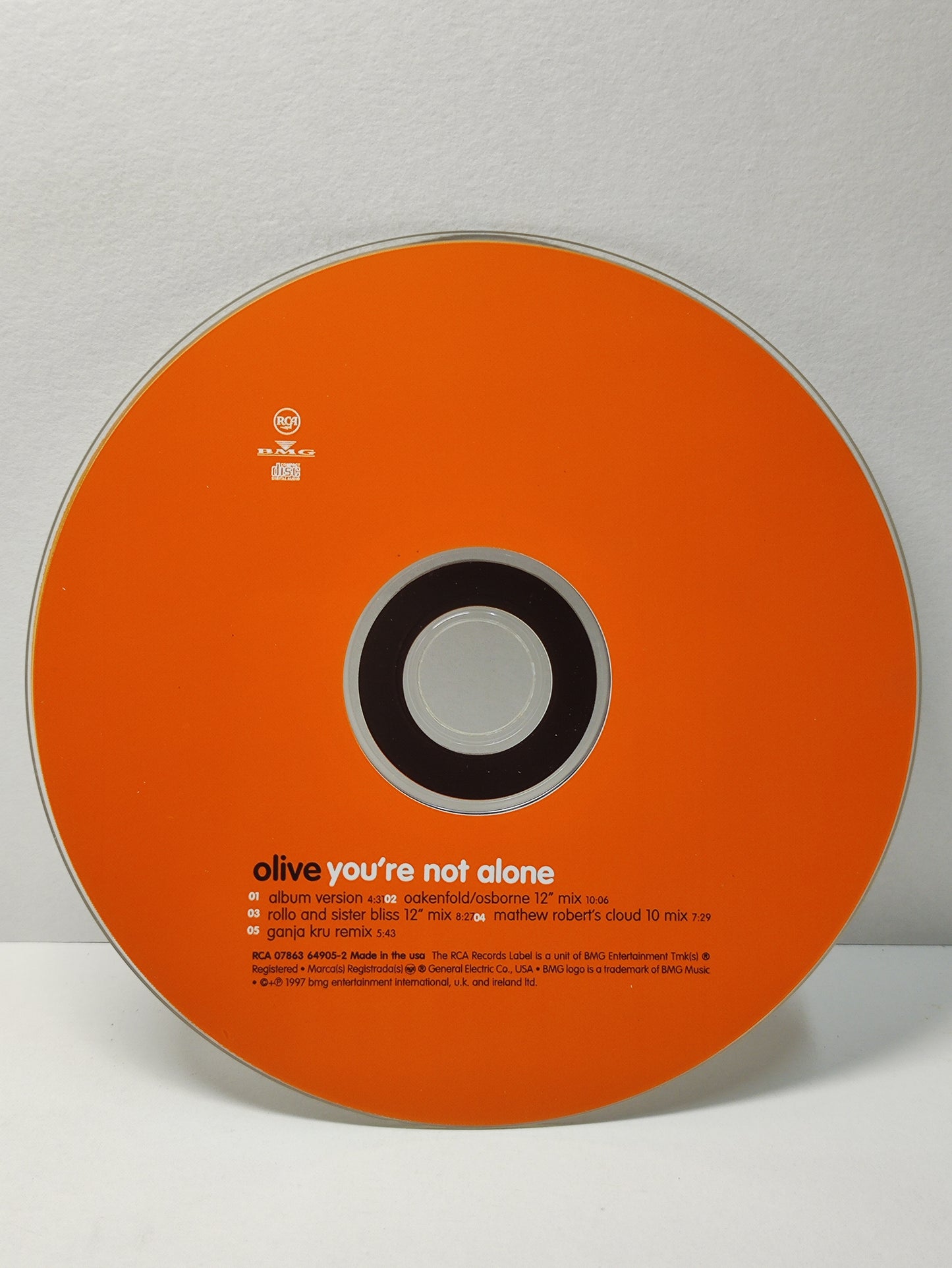 AMM25 OLIVE YOU’RE NOT ALONE TIM KELLETT RUTH ANN ROBIN TAYLOR FIRTH 1997 USA ENGLISH CD FCP219