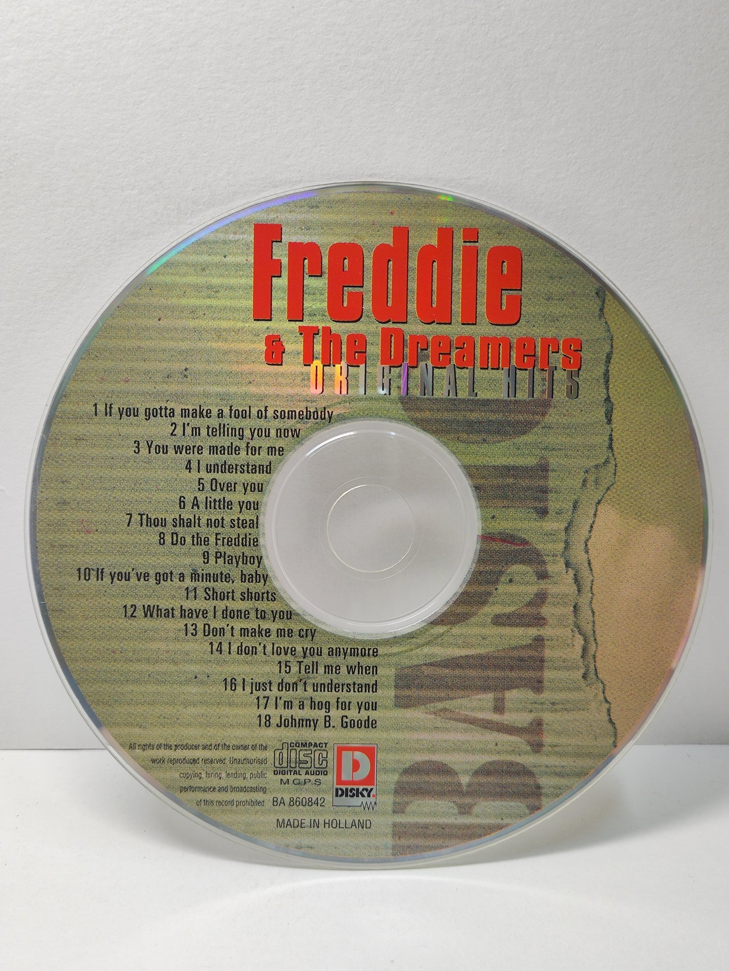 AMM25 FREDDIE & THE DREAMERS IF YOU GOTTA MAKE A FOOL OF SOMEBODY OVER YOU 1995 HOLLAND ENGLISH CD FCP221