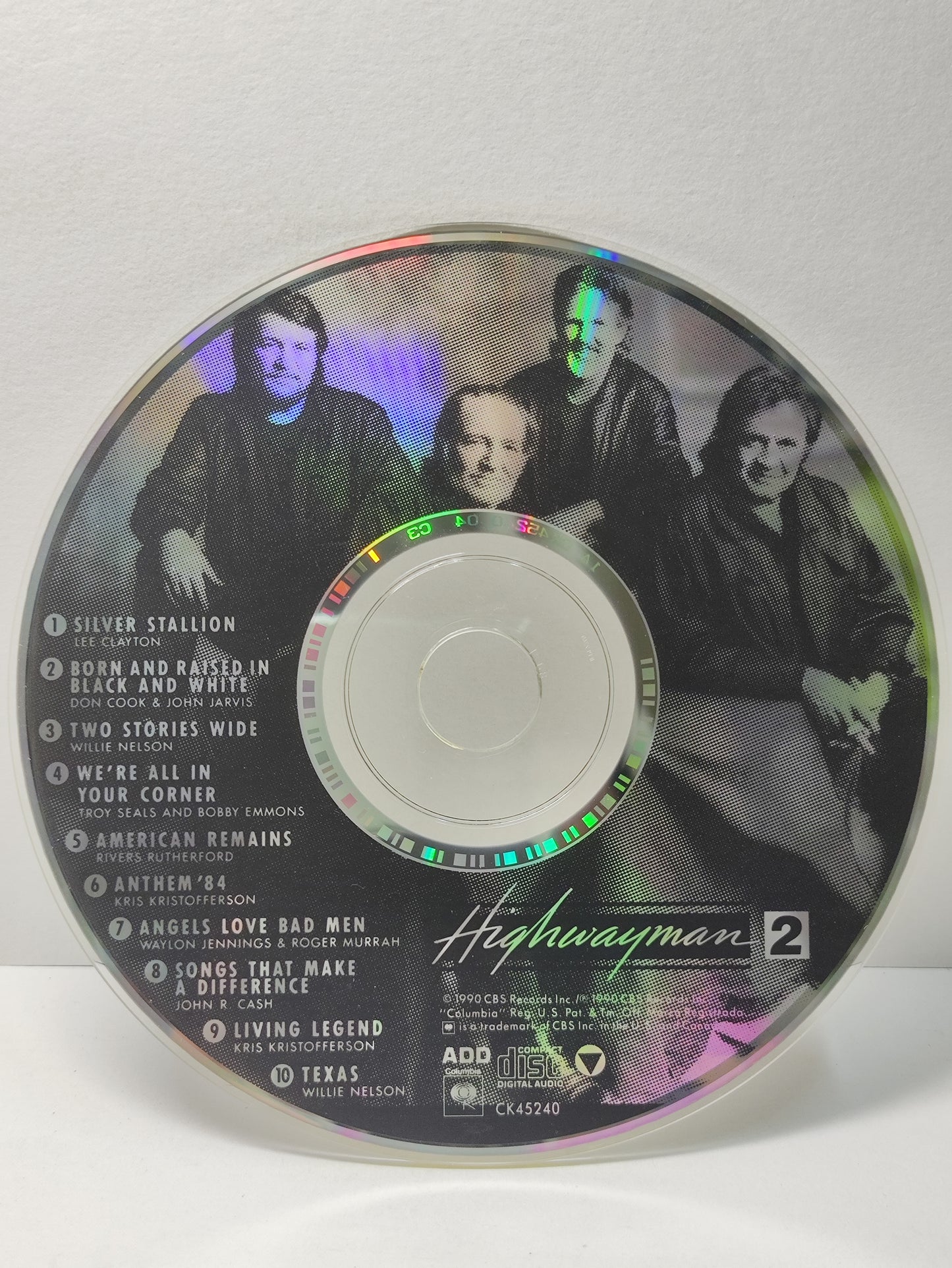 AMM25 HIGHWAYMAN 2 NELSON/CASH/JENNINGS/KRISTOFFERSON SILVER STALLION ANTHEM 1990 USA ENGLISH CD FCP229