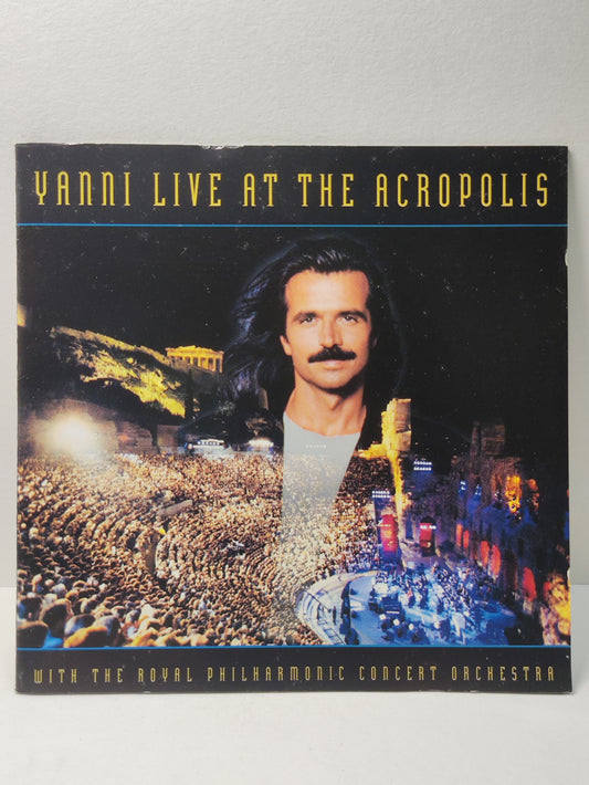AMM25 YANNI LIVE AT THE ACROPOLIS WITH THE ROVAL PHILHARMONIC CONCERT ORCHESTRA 1994 FRANCE ENGLISH CD FCP236