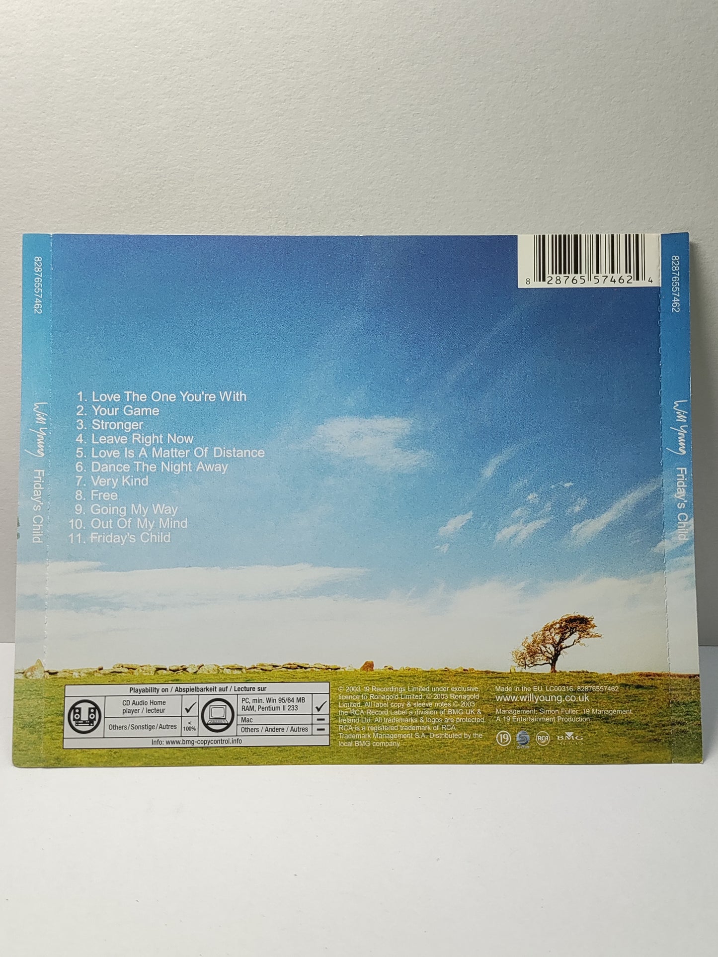 AMM25 WILL YOUNG FRIDAY’S CHILD LOVE THE ONE YOU’RE WITH YOUR GAME 2003 EU ENGLISH CD FCP239