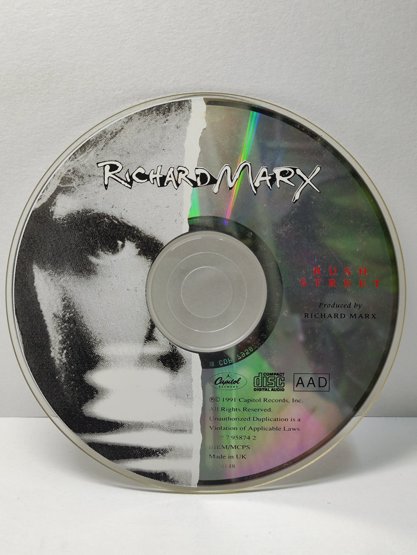 AMM25 RICHARD MARX RUSH STREET PLAYING WITH FIRE LOVE UNEMOTIONAL 1991 UK ENGLISH CD FCP242