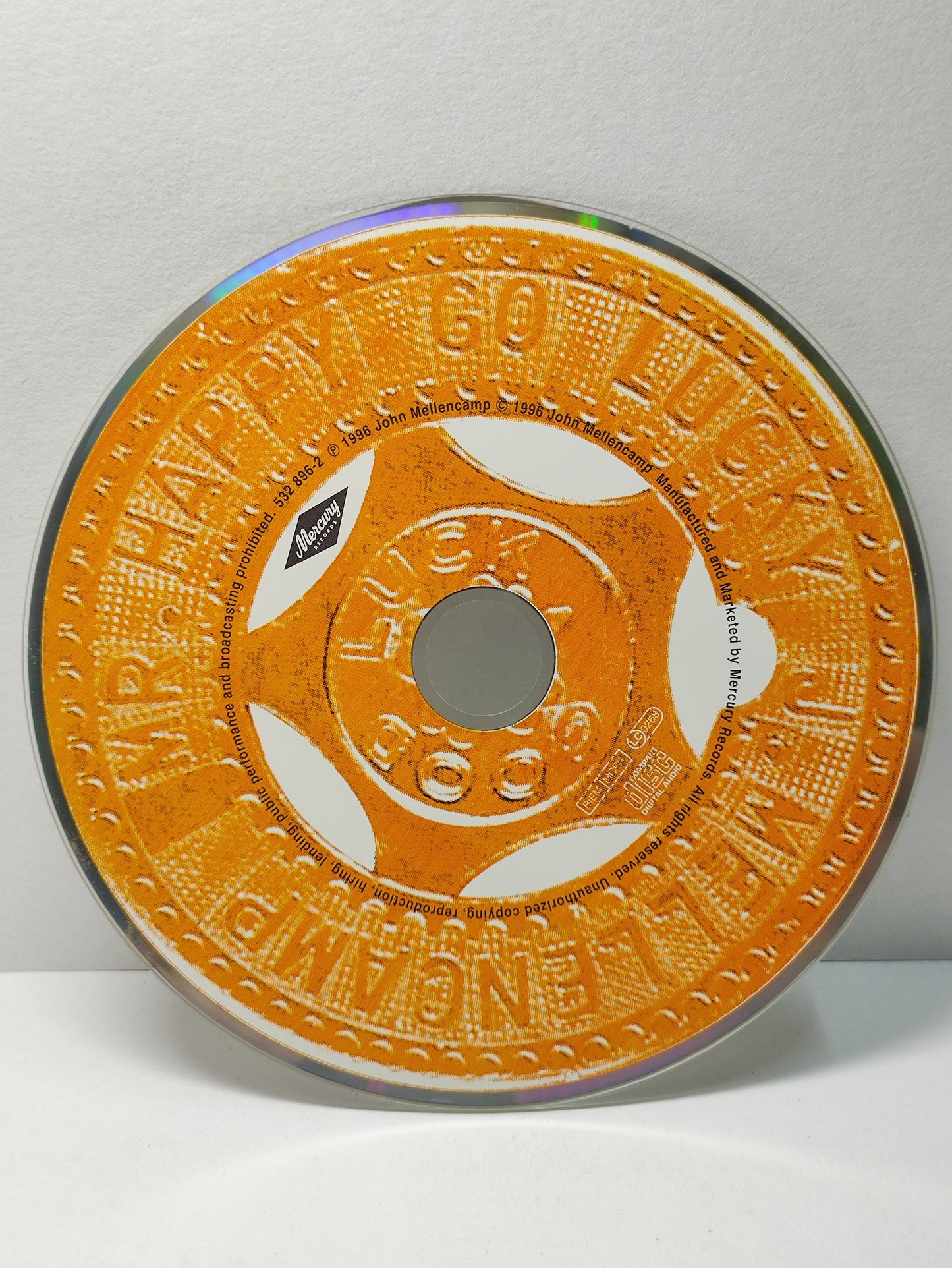 AMM25 JOHN MELLENCAMP MR HAPPY GO LUCKY JERRY JUST ANOTHER DAY EMOTIONAL LOVE 1996 USA ENGLISH CD FCP248