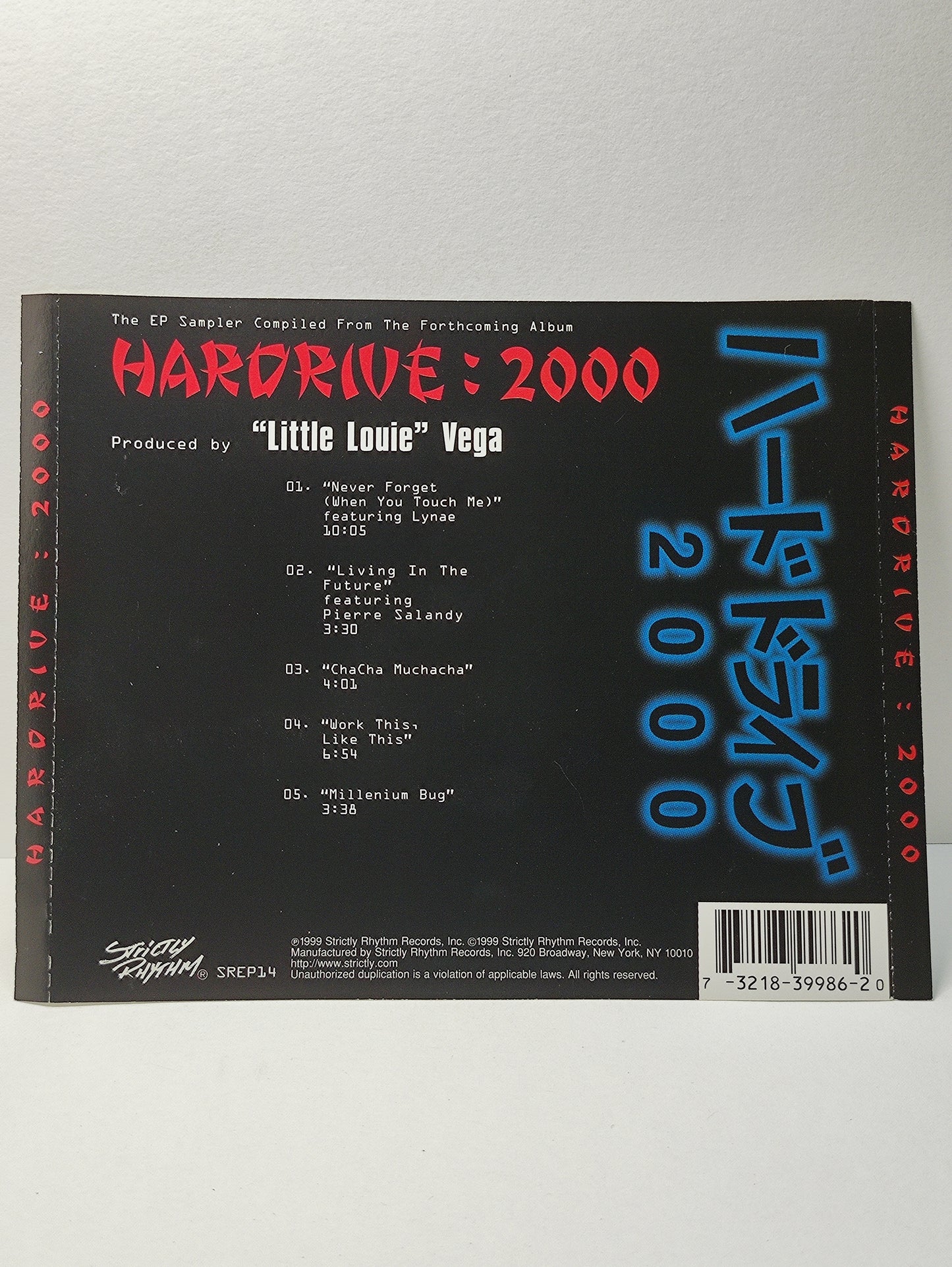 AMM25 HARDRIVE 2000 LITTLE LOUIE VEGA NEVER FORGET WHEN YOU TOUCH ME 1999 USA ENGLISH CD FCP249