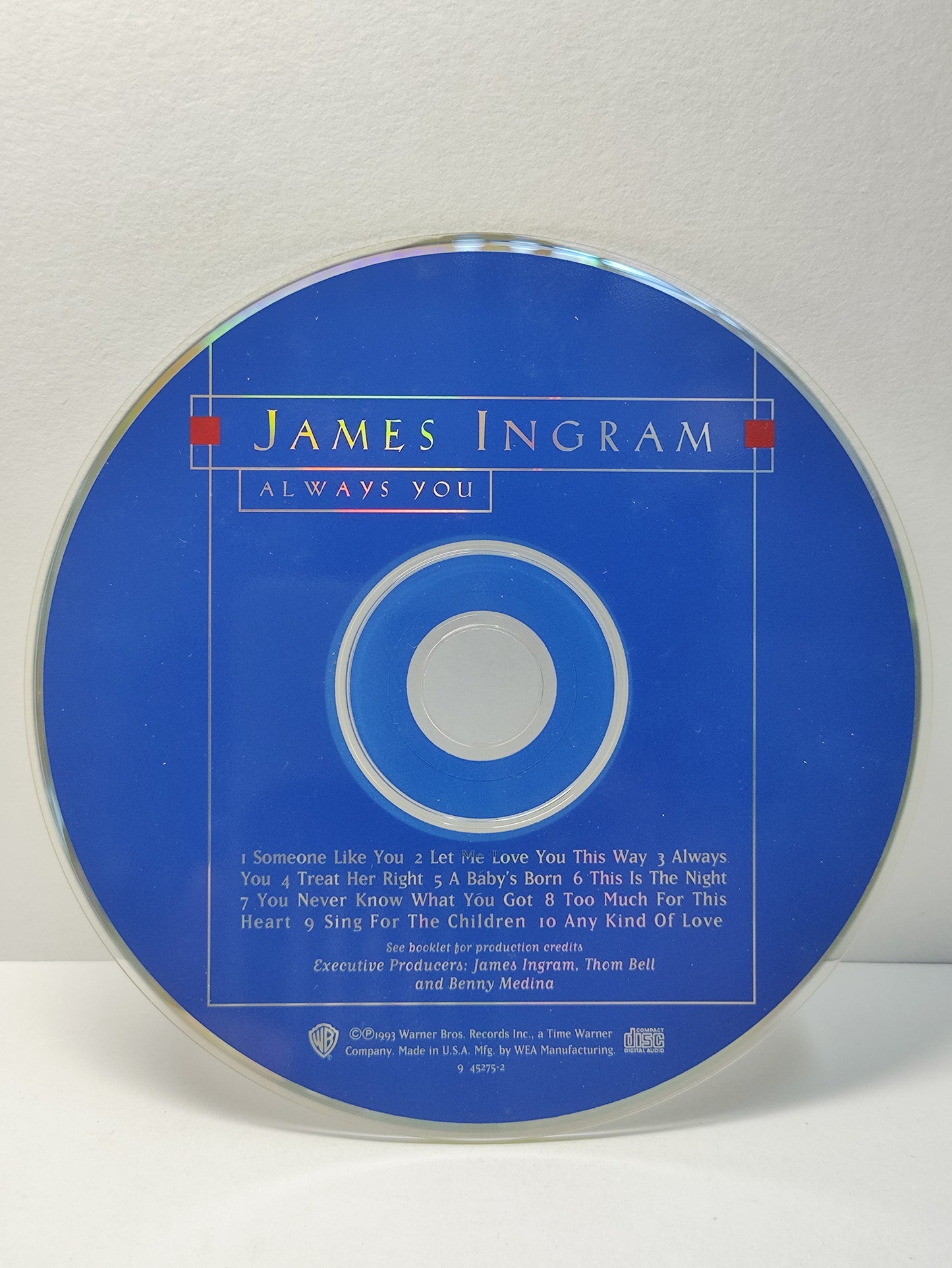 AMM25 JAMES INGRAM ALWAYS YOU SOMEONE LIKE YOU LET ME LOVE YOU THIS WAY 1993 USA ENGLISH CD FCP256