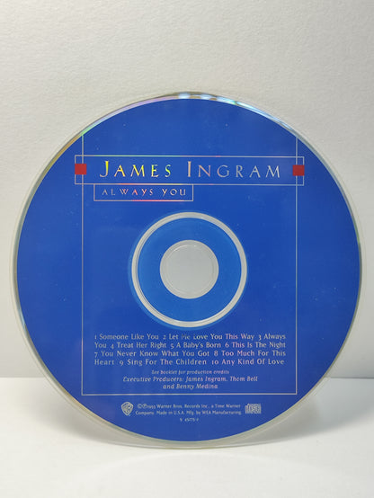 AMM25 JAMES INGRAM ALWAYS YOU SOMEONE LIKE YOU LET ME LOVE YOU THIS WAY 1993 USA ENGLISH CD FCP256
