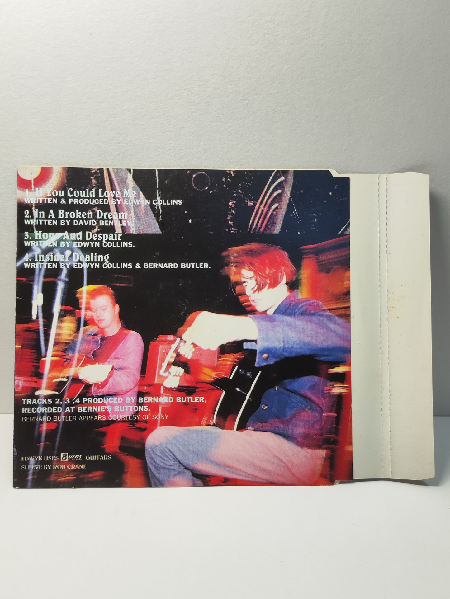 AMM25 EDWYN COLLINS IF YOU COULD LIVE ME IN A BROKEN DREAM 1995 USA ENGLISH CD FCP259